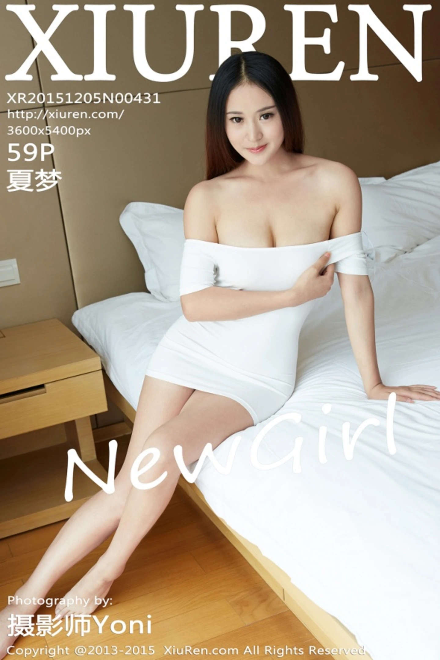 [XiuRen秀人网]No.431_四川嫩模夏梦白色大床上大尺度全裸秀白嫩美体诱惑写真59P-秀人网 - XiuRen.Xyz
